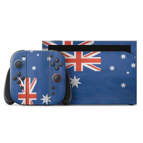 Australia Flag Distressed Nintendo Skins
